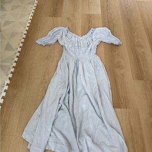 Doen Light Blue Ischia Maxi Dress
